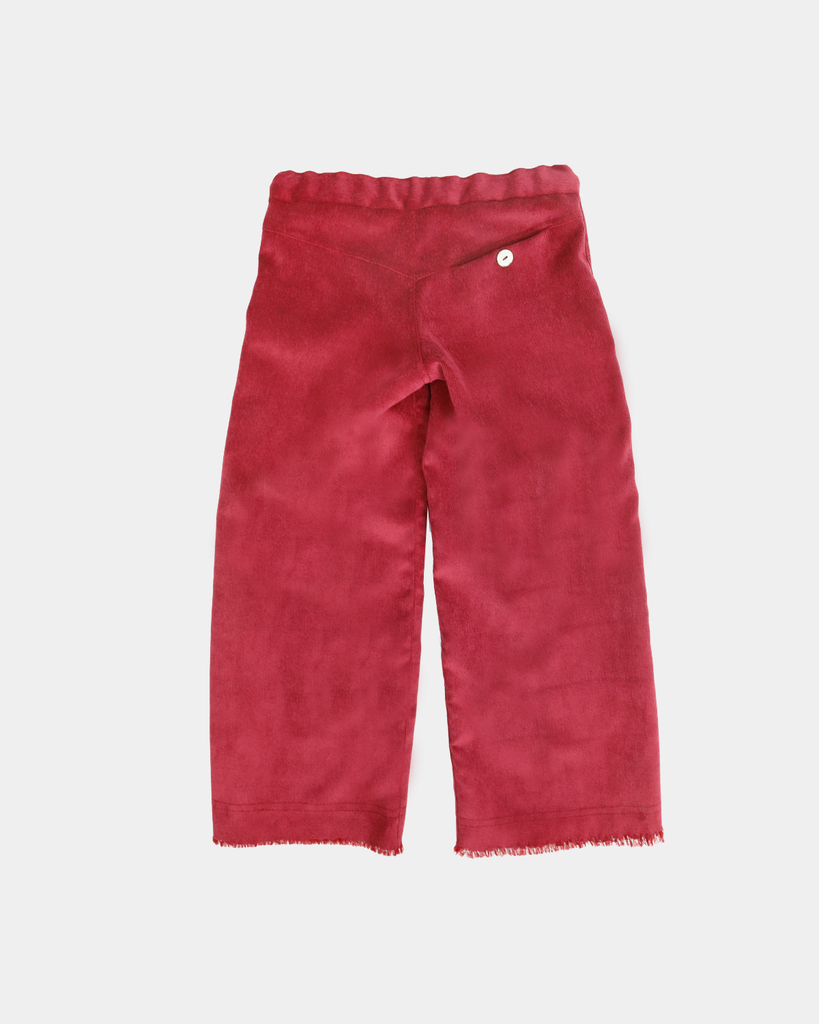 PANTALÓN GOMAS PANA ROJO