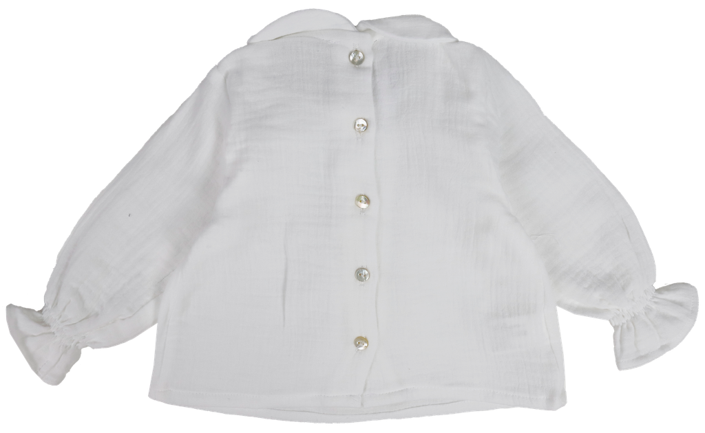 BLUSA BEBÉ BAMBULA BLANCA