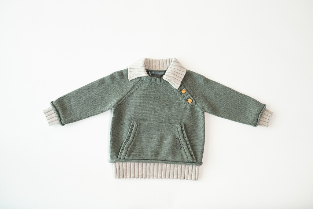 JERSEY BICOLOR CAQUI-BEIGE